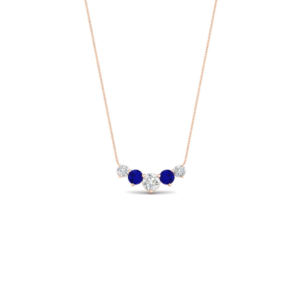 0.75 Carat Graduating Round Diamond Pendant
