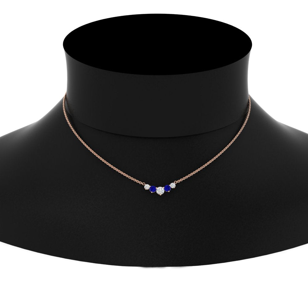 0.75 Carat Graduating Round Diamond Pendant