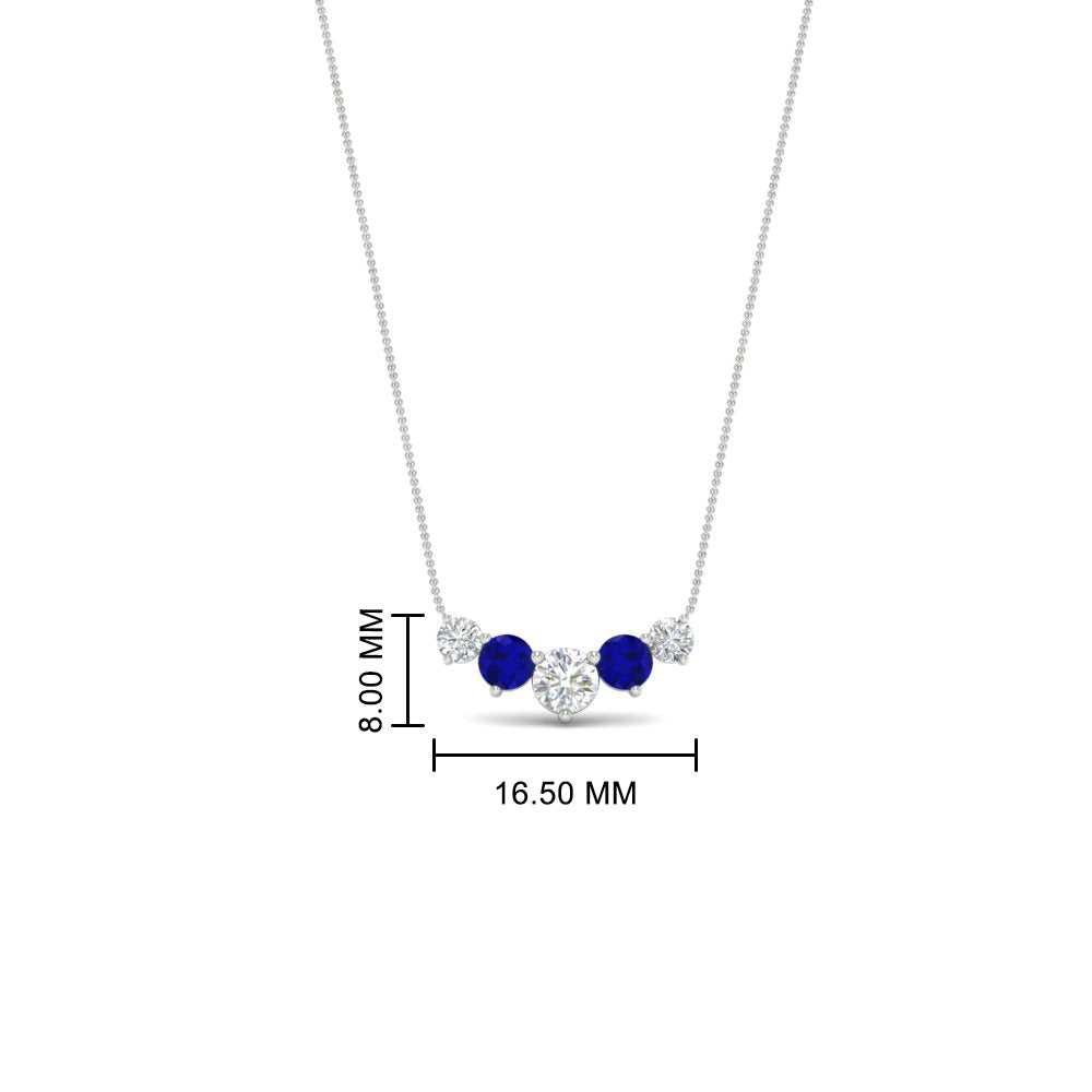 0.75 Carat Graduating Round Diamond Pendant