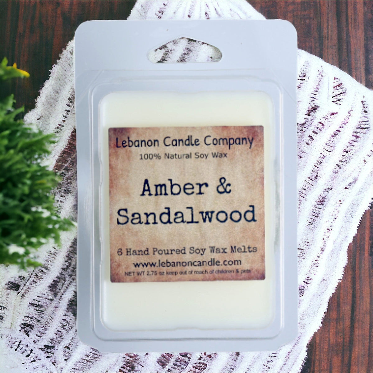 Amber & Sandalwood Wax Melt