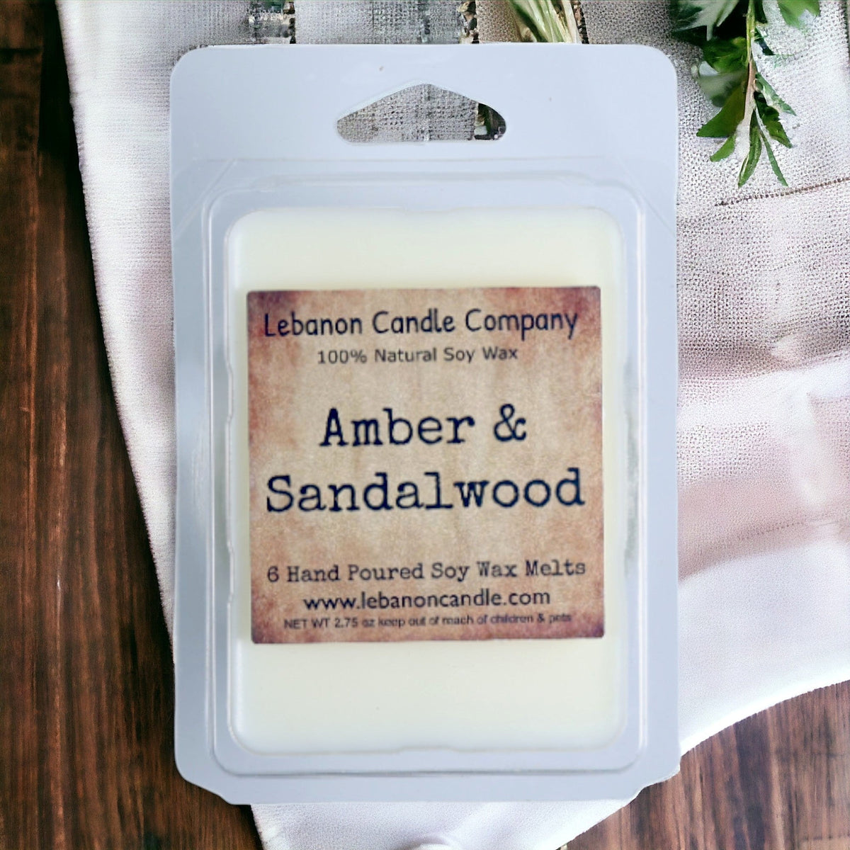 Amber & Sandalwood Wax Melt
