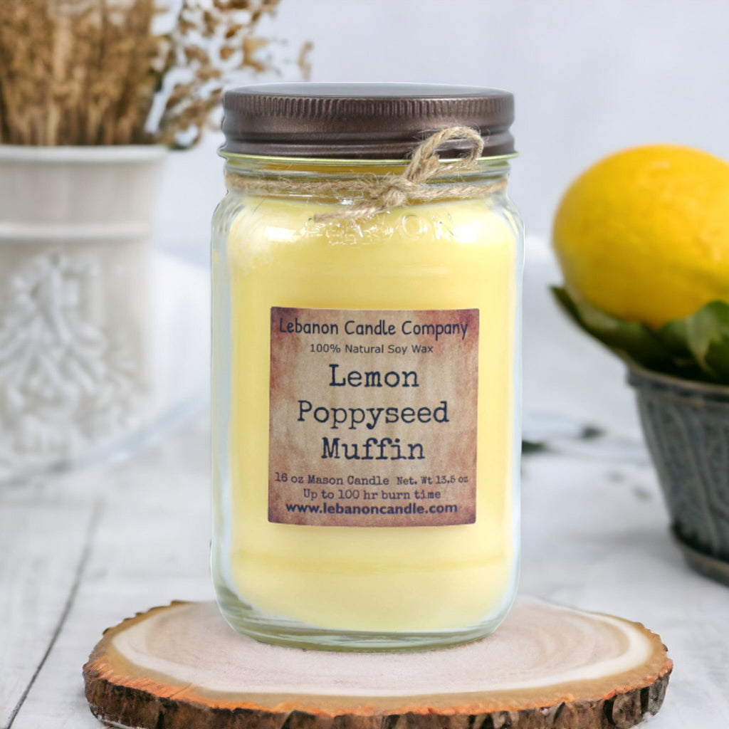 Lemon Poppyseed Muffin Candle