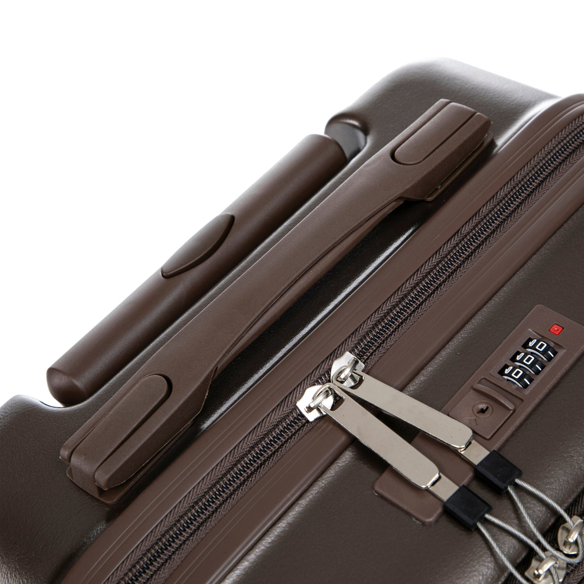 14' & 20' ABS Spinner Wheel Luggage Set with Cosmetic Case