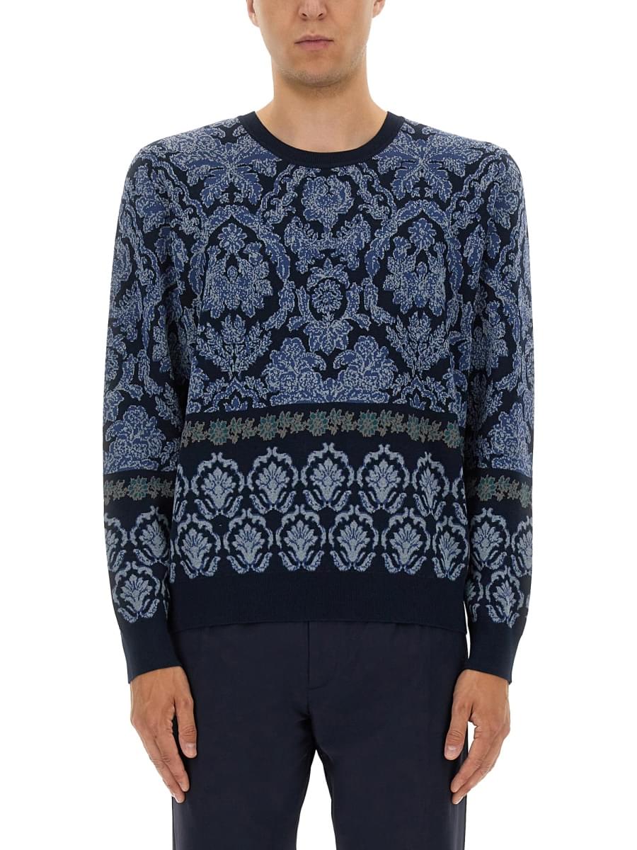 Etro Men Cotton Jacquard Knit