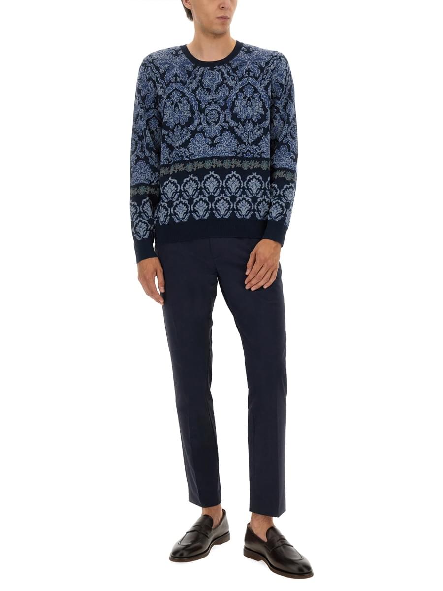 Etro Men Cotton Jacquard Knit