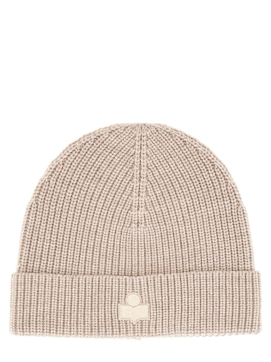 Isabel Marant Women Wool Hat With Logo Patch