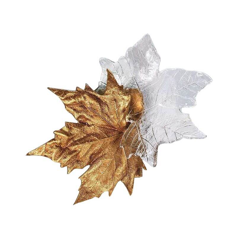 Leaf-shaped Crystal Wall Light