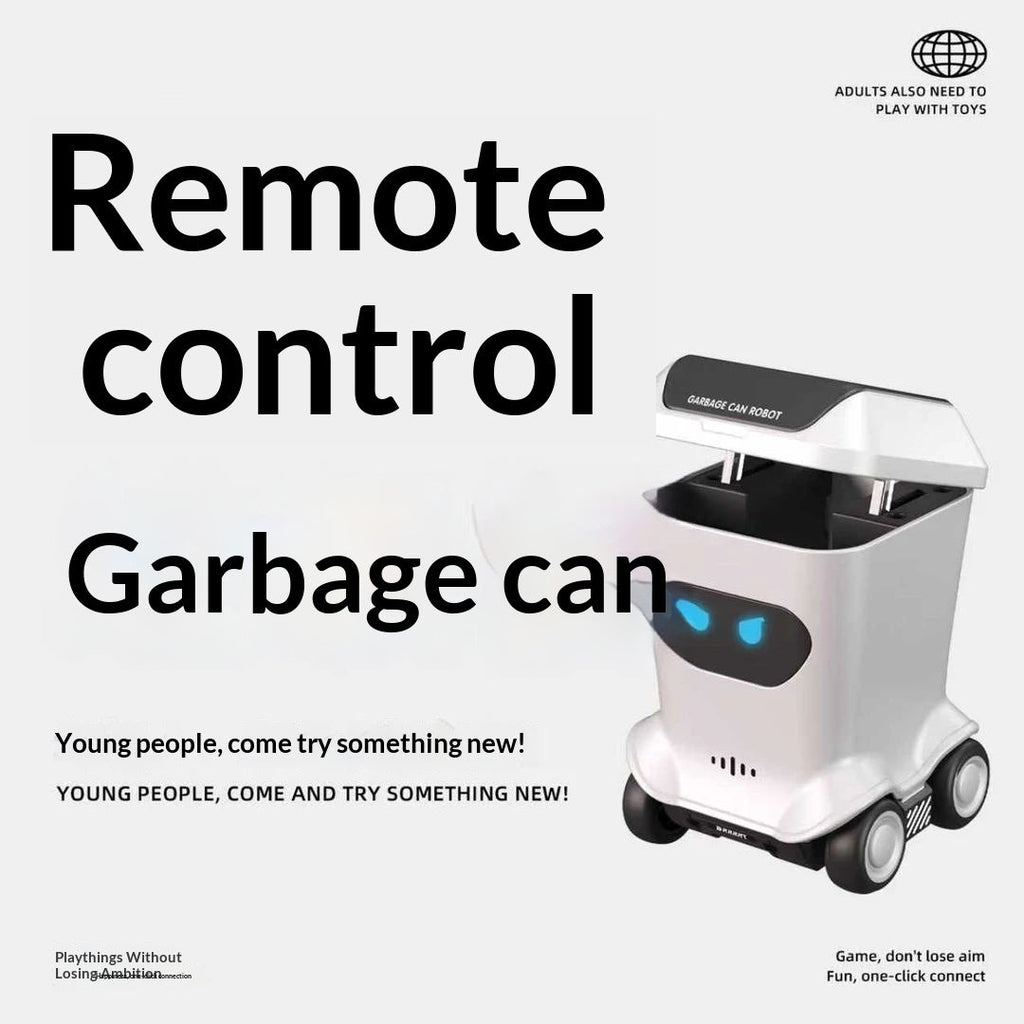 Mini RC Trash-Can Robot Toy