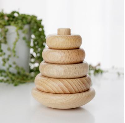 Wooden Stacking Ring Activity Toy