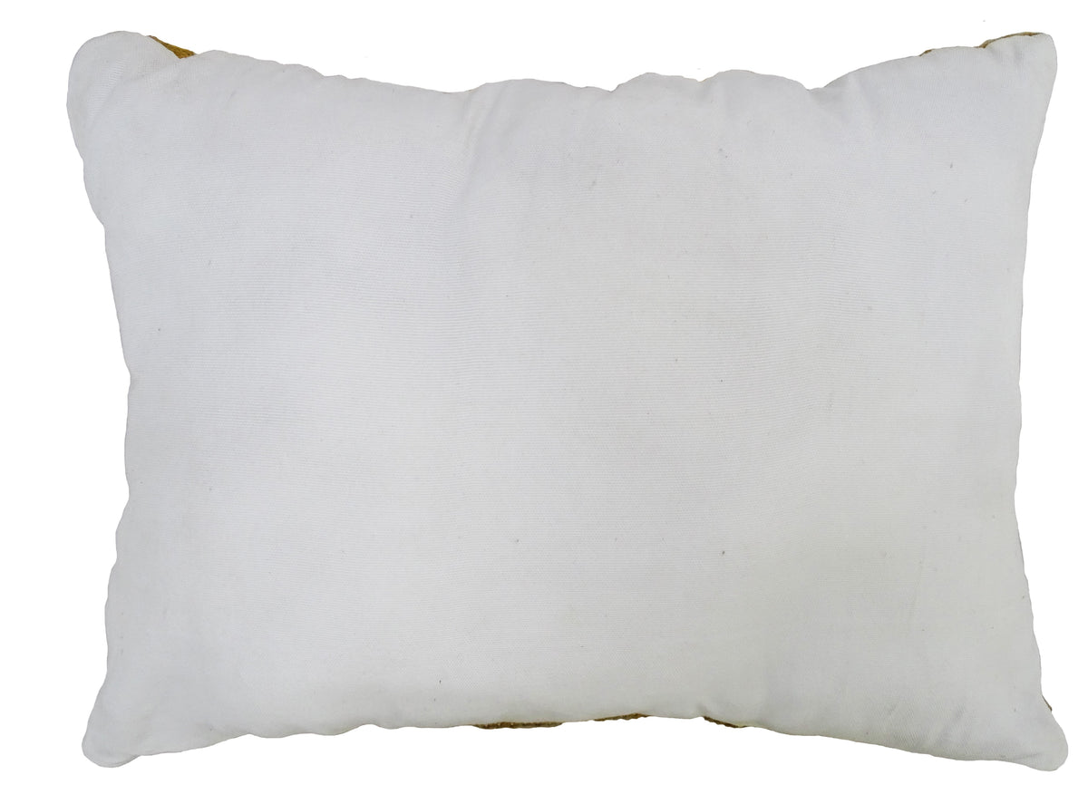Striped Blue Decorative Outdoor Pillow 14"x20"