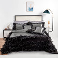Tache Night Out Black & Silver 6-Piece Comforter Set