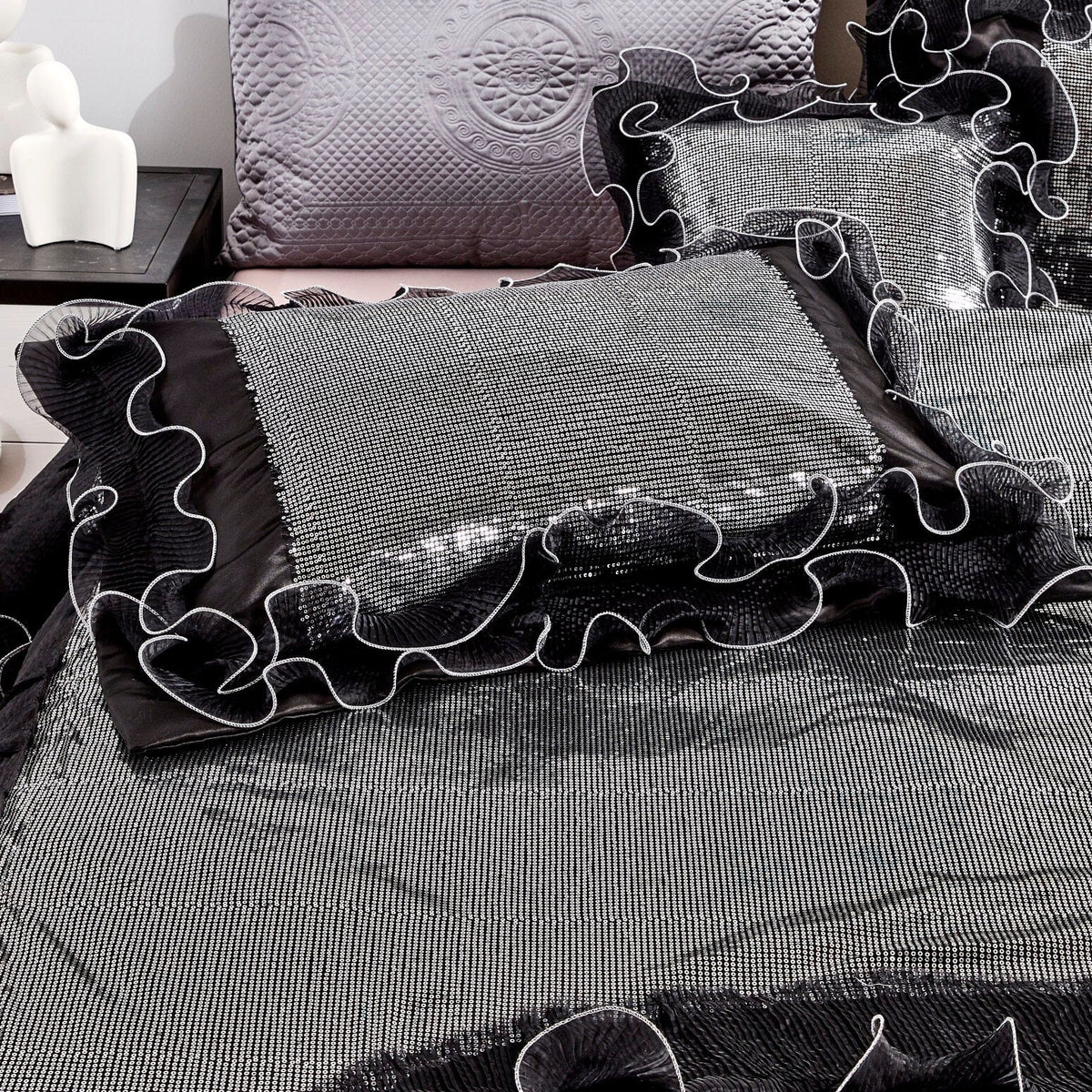 Tache Night Out Black & Silver 6-Piece Comforter Set