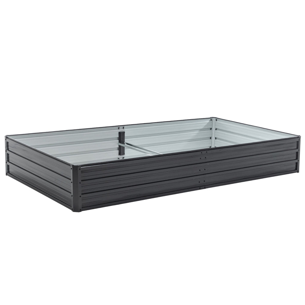 Galvanized Raised Garden Beds Outdoor 8×4×1 ft Planter