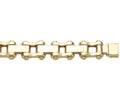 Motorcycle/Bike Chain Solid White/Yellow/Rose Gold Handmade Bracelet , 15mm, 6.5-10 Inch