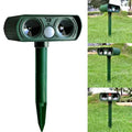 2-Piece: Outdoor Solar Ultrasonic Pest Repeller