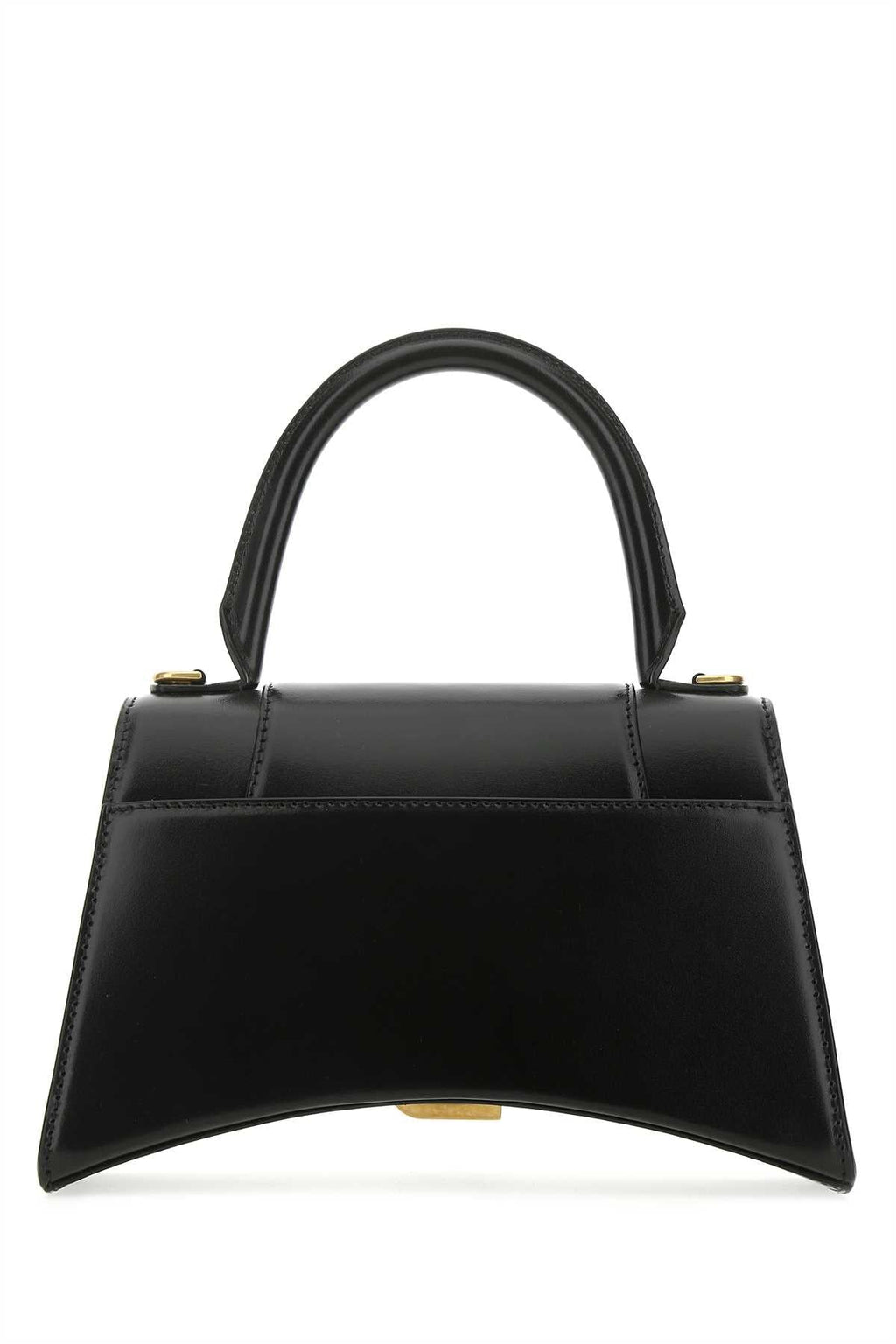 Balenciaga Women Black Leather Small Hourglass Handbag
