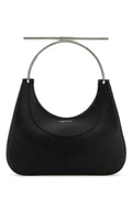 Alexander Mcqueen Women Black Leather Cross-Bar Handbag