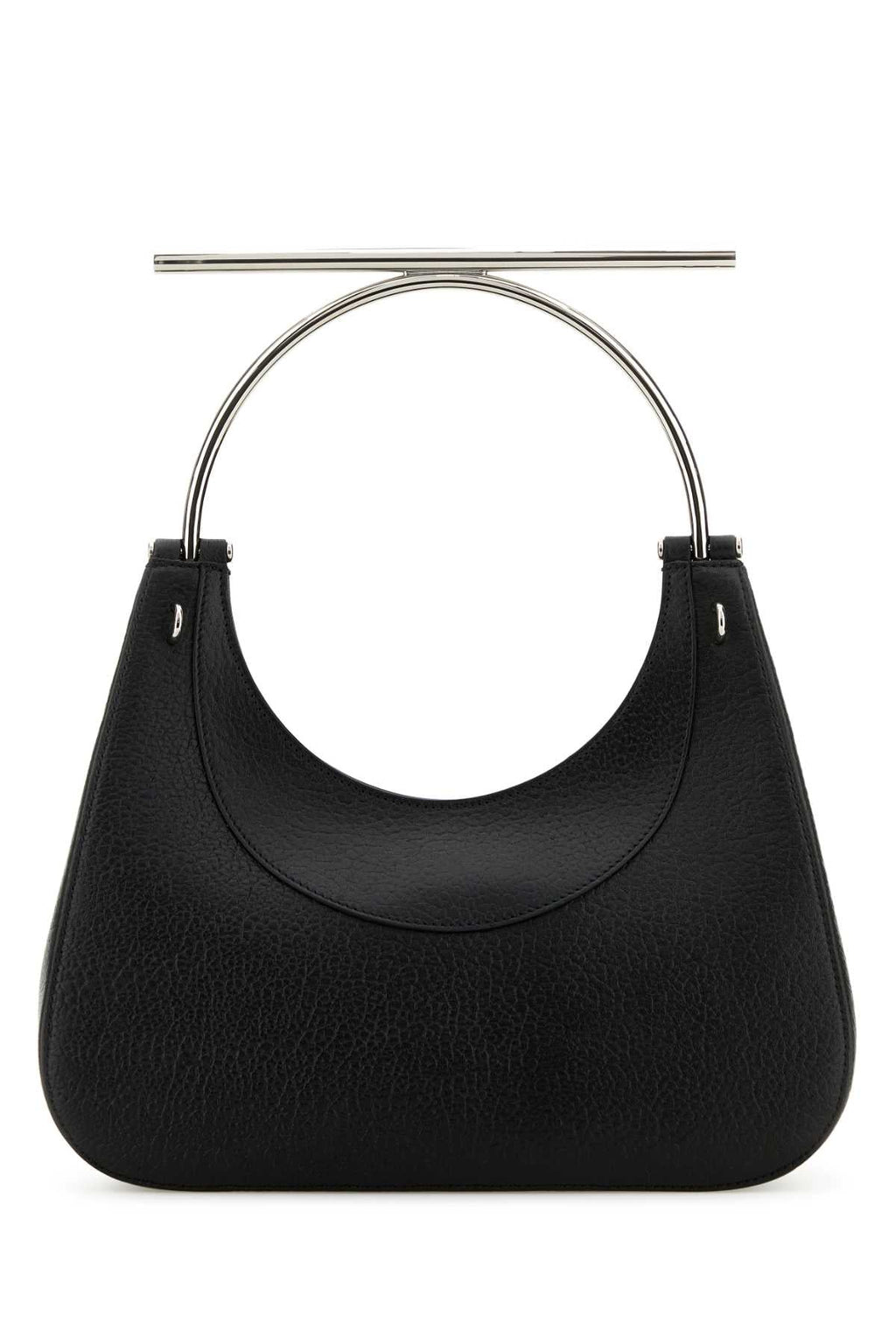 Alexander Mcqueen Women Black Leather Cross-Bar Handbag