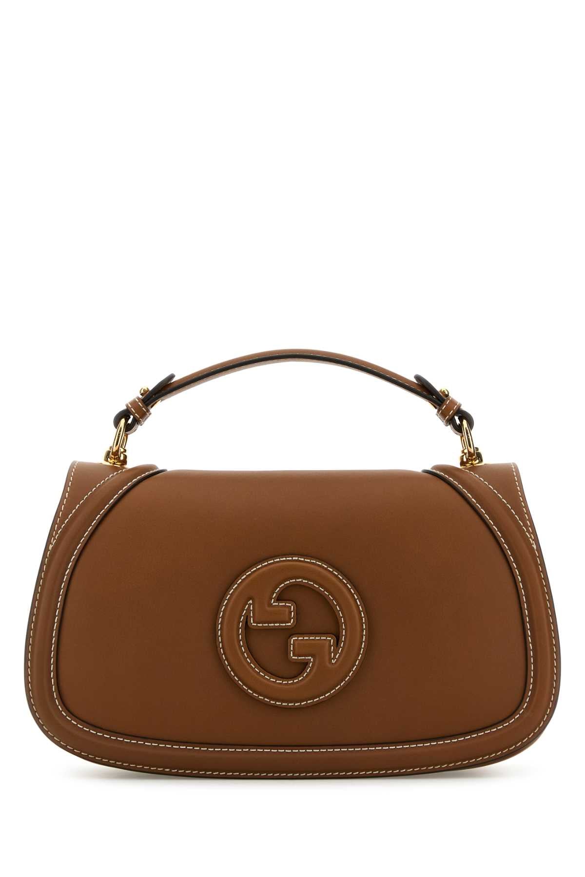 Gucci Women Caramel Leather Gucci Blondie Handbag