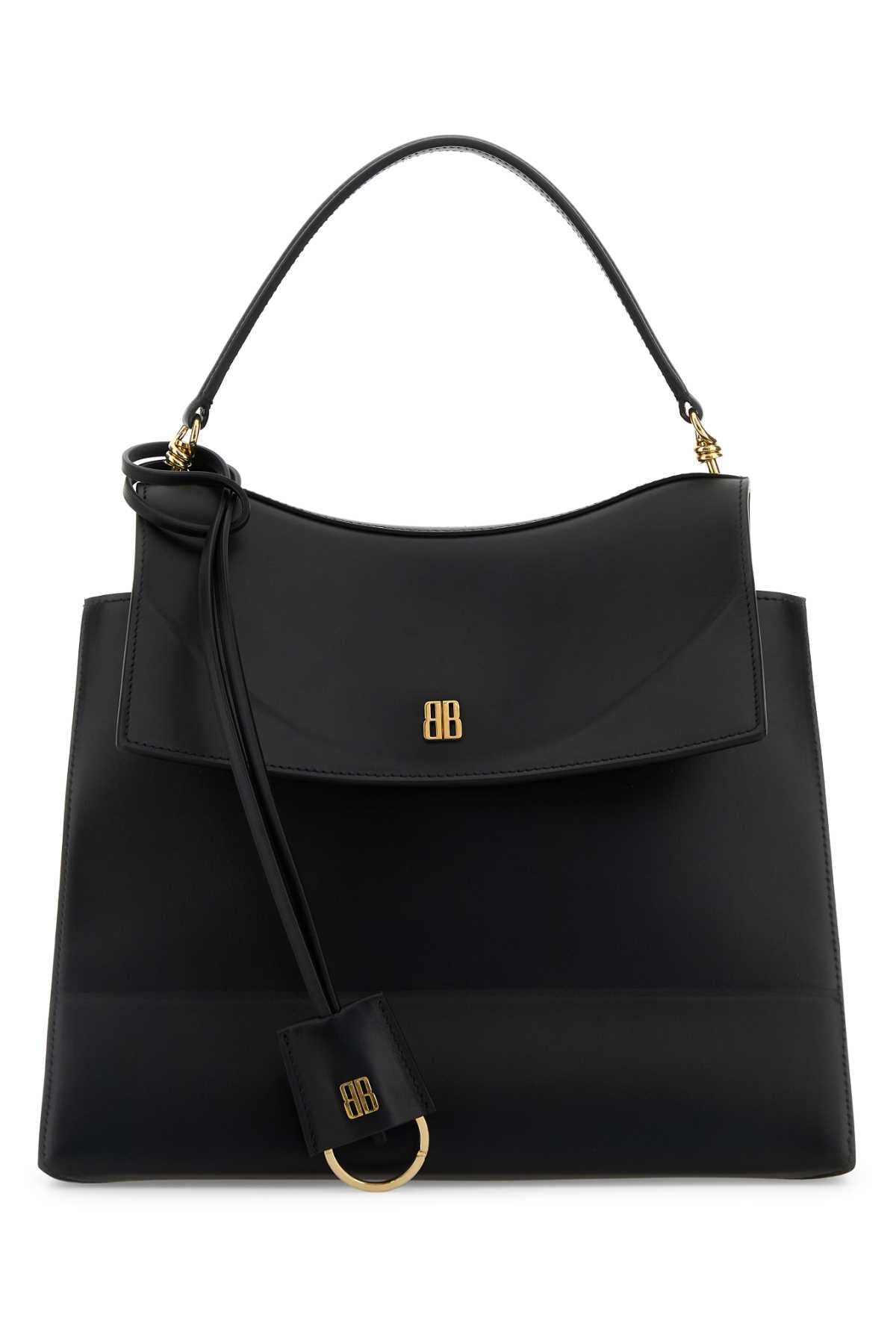 Balenciaga Women Black Leather Medium Nano Handbag