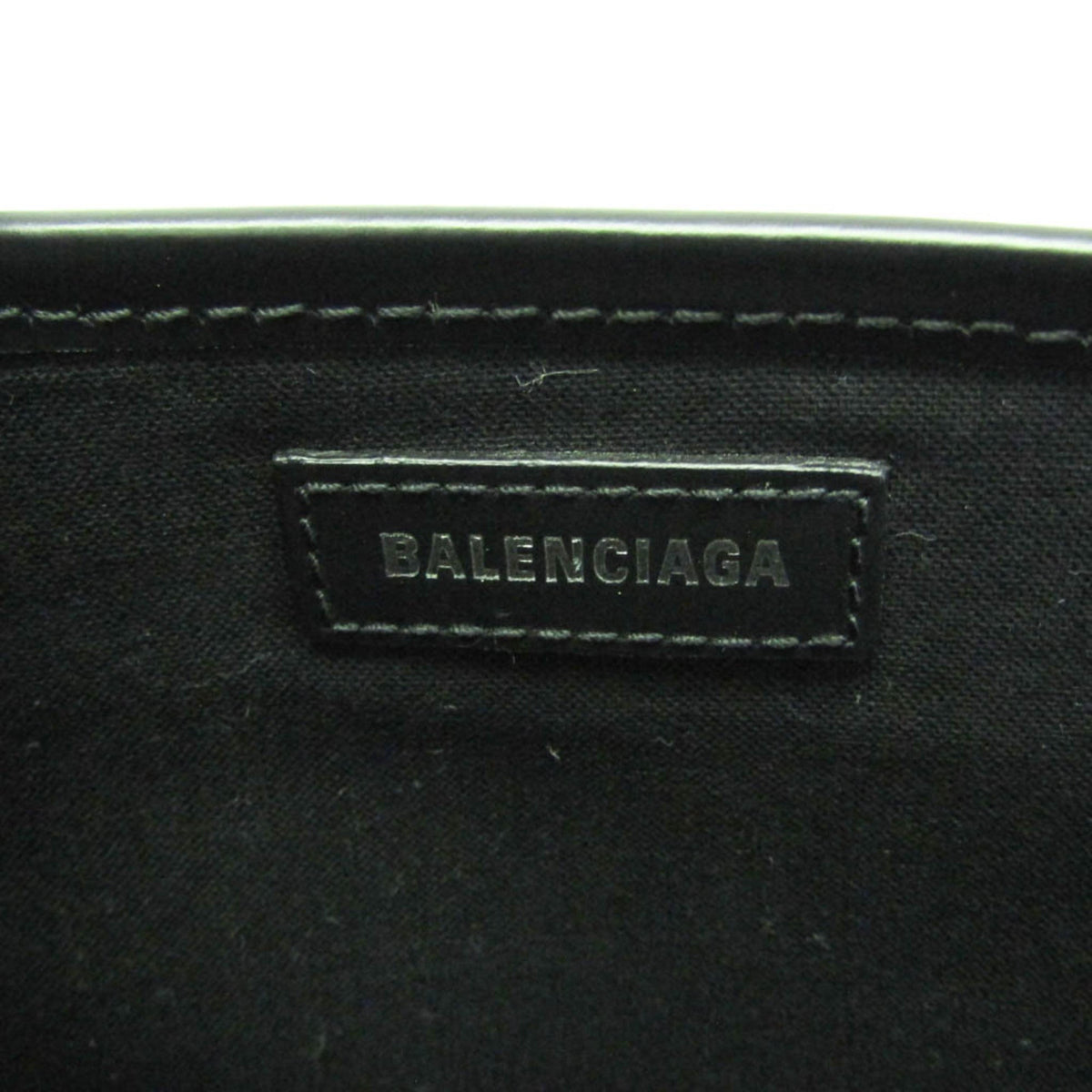 Balenciaga Navy Cabas S · Canvas & Leather