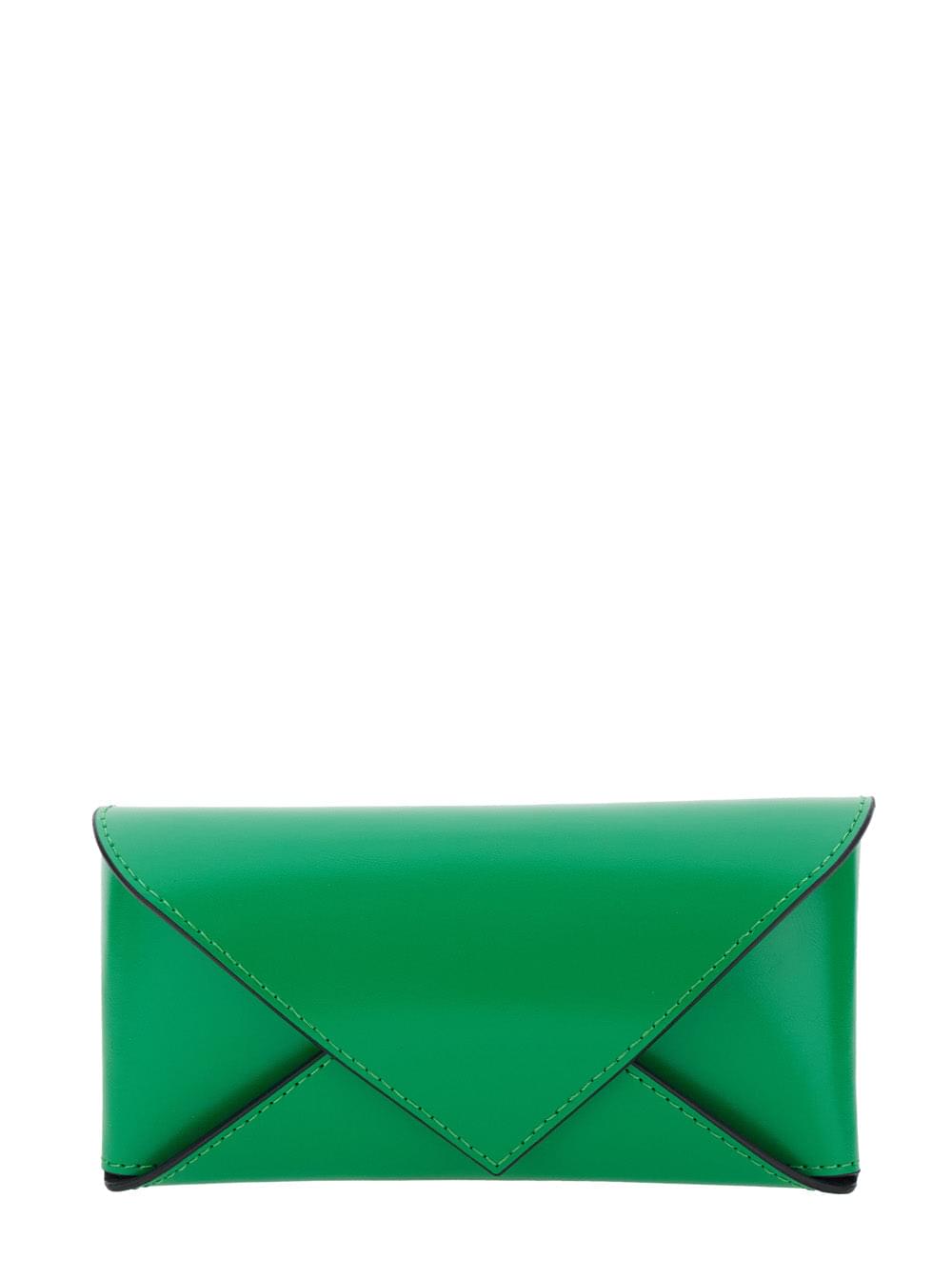 Bottega Veneta Women Green Sunglasses With Cat-Eye Design And Knot Detail On The Temples In Metal Woman