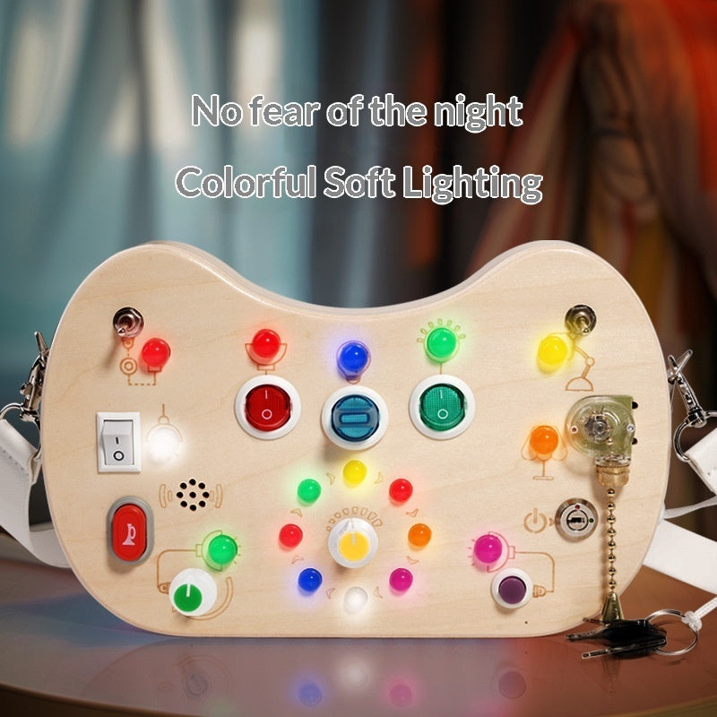 Wooden LED Activity Board with Shoulder Strap