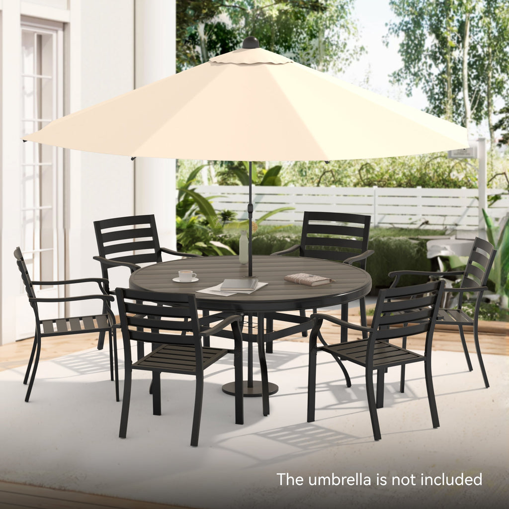 7 Pieces Outdoor Patio Dining Set