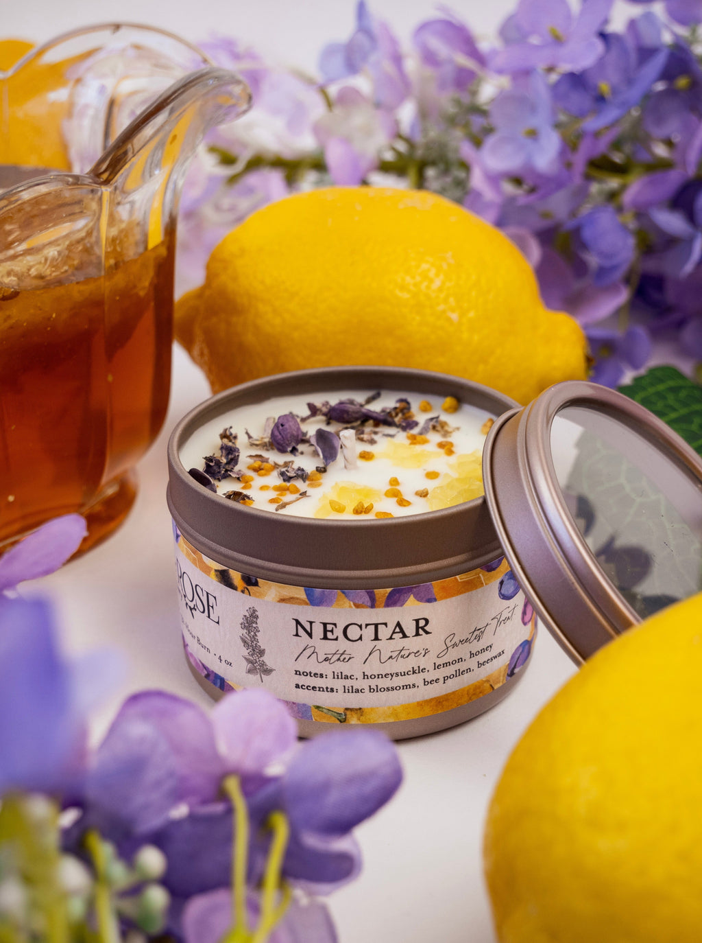 NECTAR Lilac Lemon Honey Candle