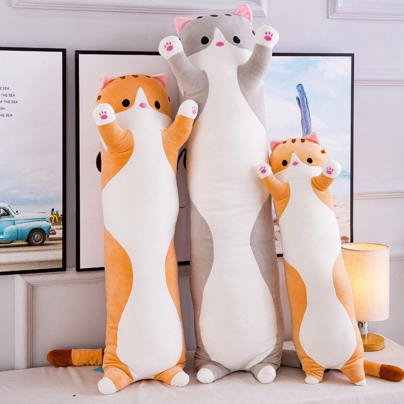 Plush Long Cat Body Pillow