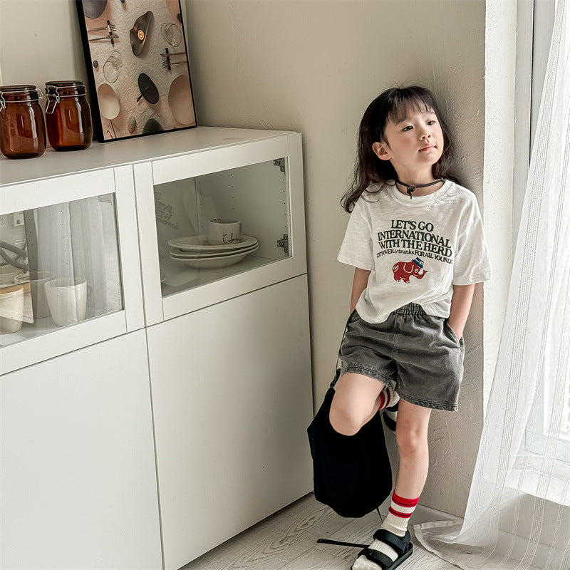 Girls Summer Denim Jeans Boys Shorts