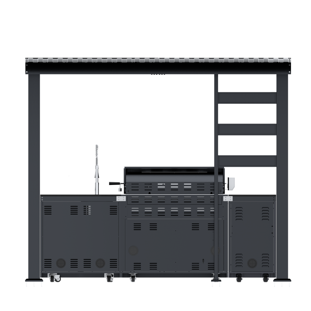 108-Inch 6-Burner Deluxe Outdoor Kitchen Grill