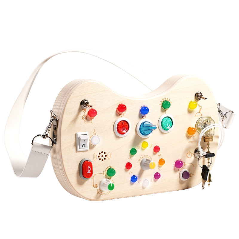 Wooden LED Activity Board with Shoulder Strap
