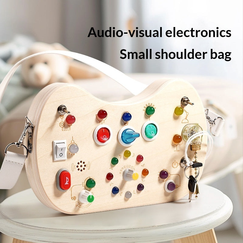 Wooden LED Activity Board with Shoulder Strap