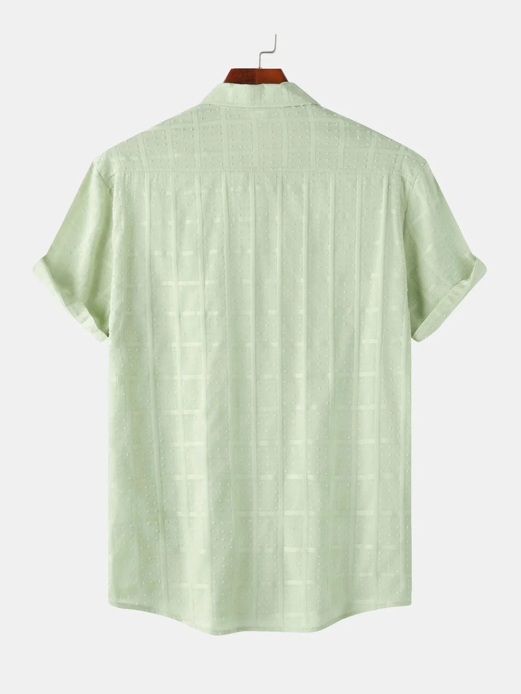 Men's Casual Short Sleeve Button-Down Shirt