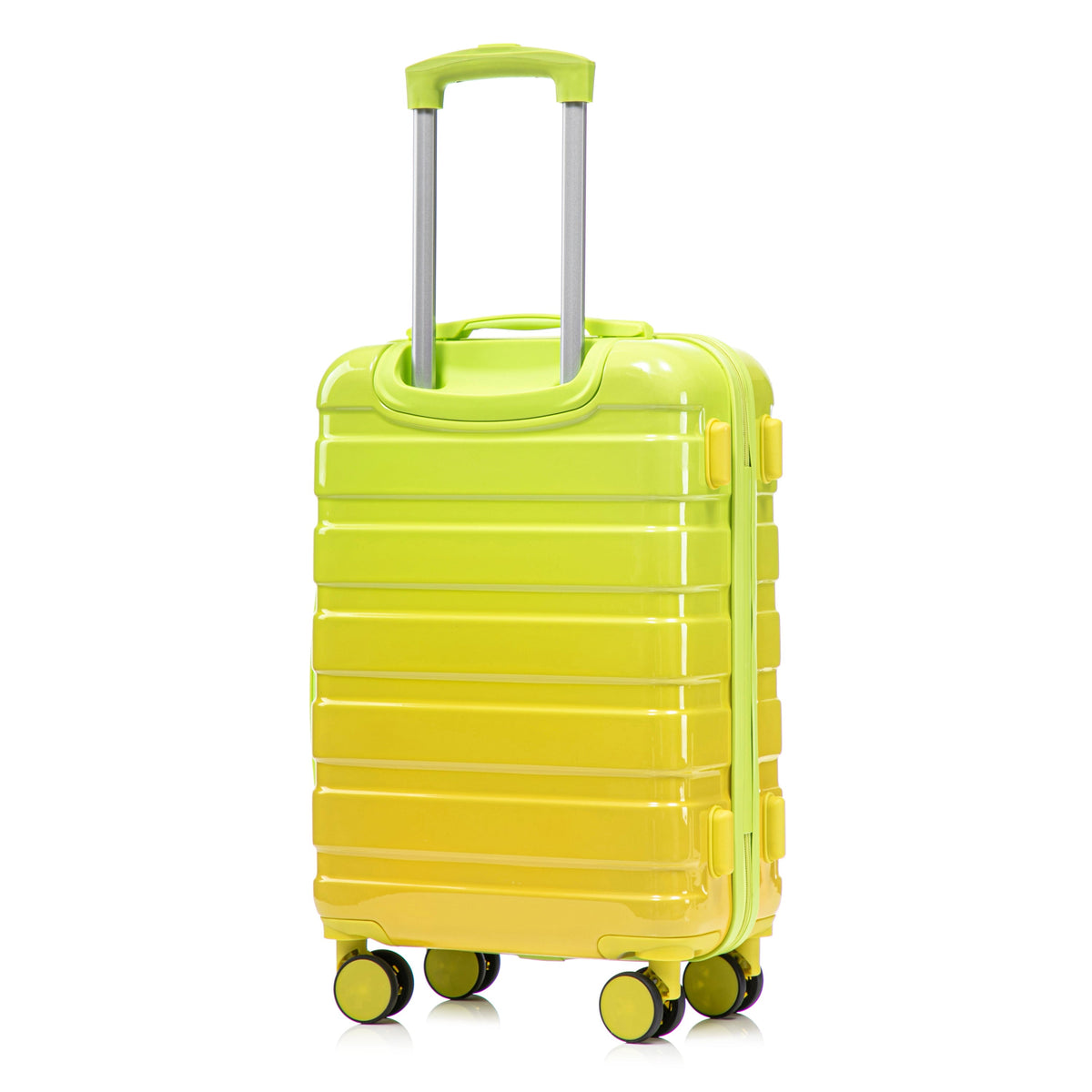 14'/20' 2-Piece PC Spinner Wheel Luggage Set with Gradient Color and Lock