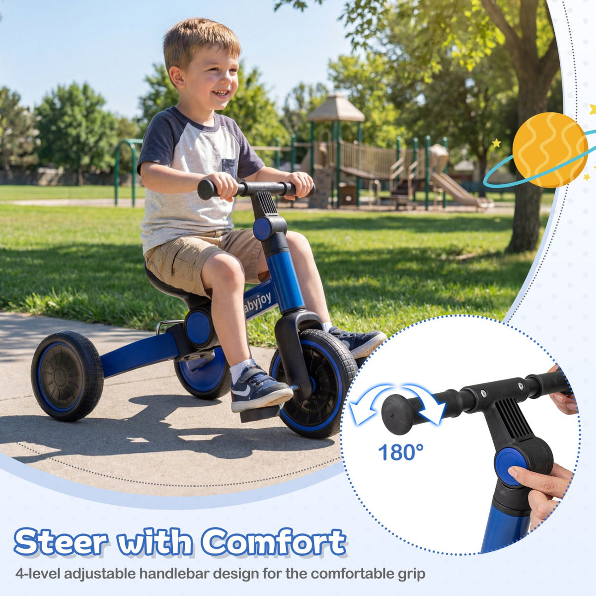 Convertible Toddler Tricycle & Balance Bike — Ages 2–4