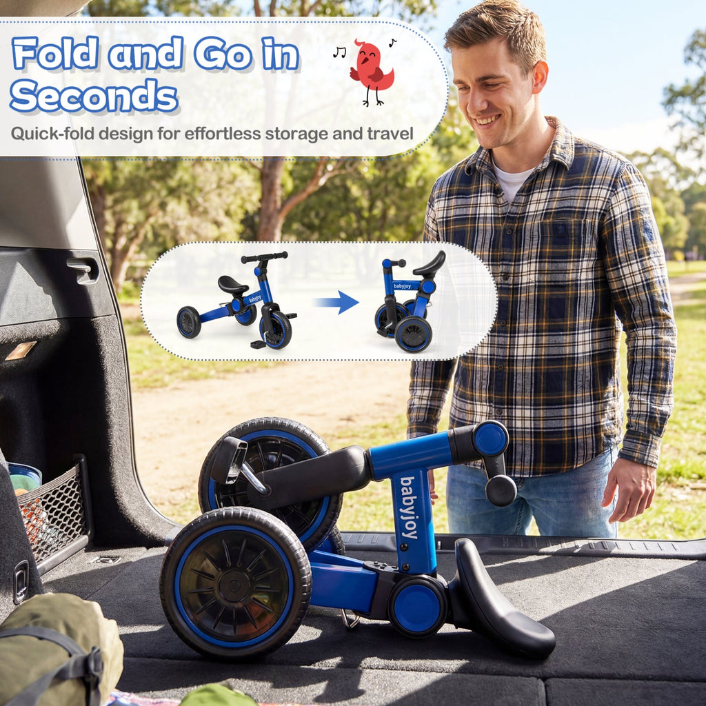 Convertible Toddler Tricycle & Balance Bike — Ages 2–4