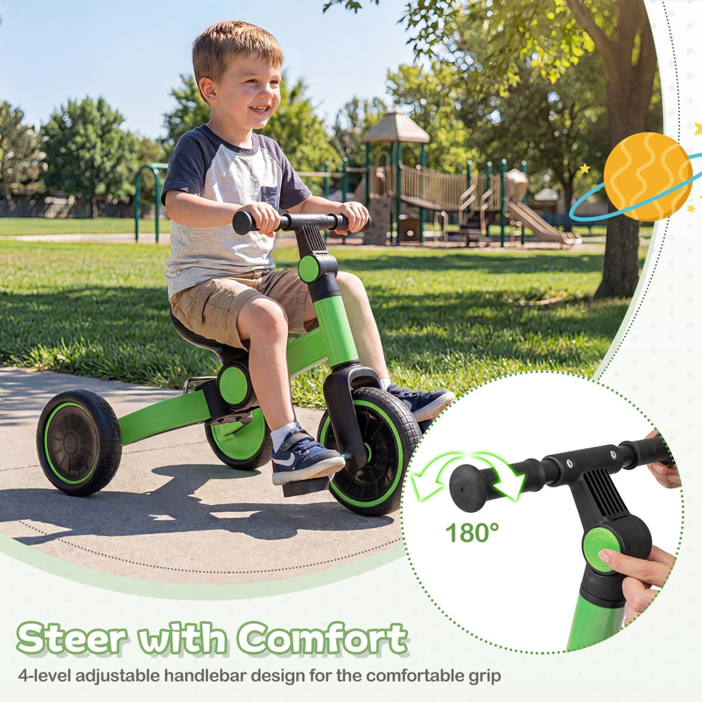 Convertible Toddler Tricycle & Balance Bike — Ages 2–4