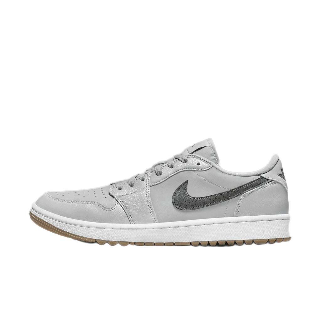 NIKE Air Jordan 1 Low G Golf Shoes (DD9315-006 Wolf Grey/White/Gum Medium Brown/Iron Grey) Size 6.5