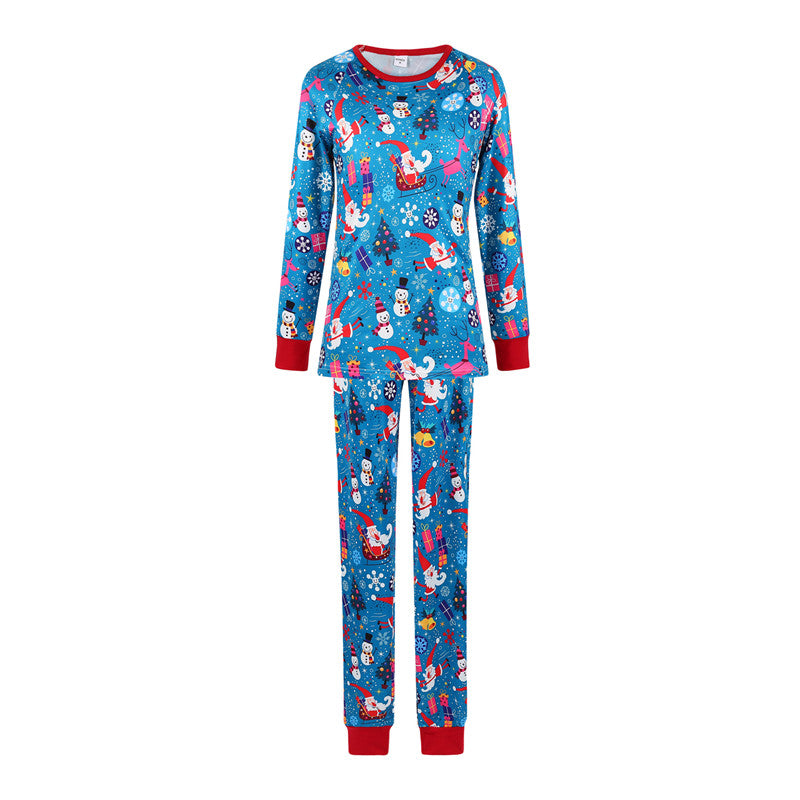 New Parent-Child Christmas Pajamas Parent-child Leisure Wear Set
