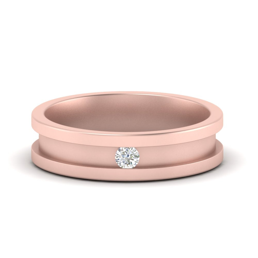 Single Stone Mens Promise Ring