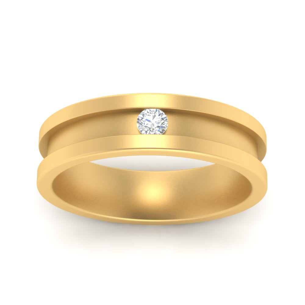 Single Stone Mens Promise Ring