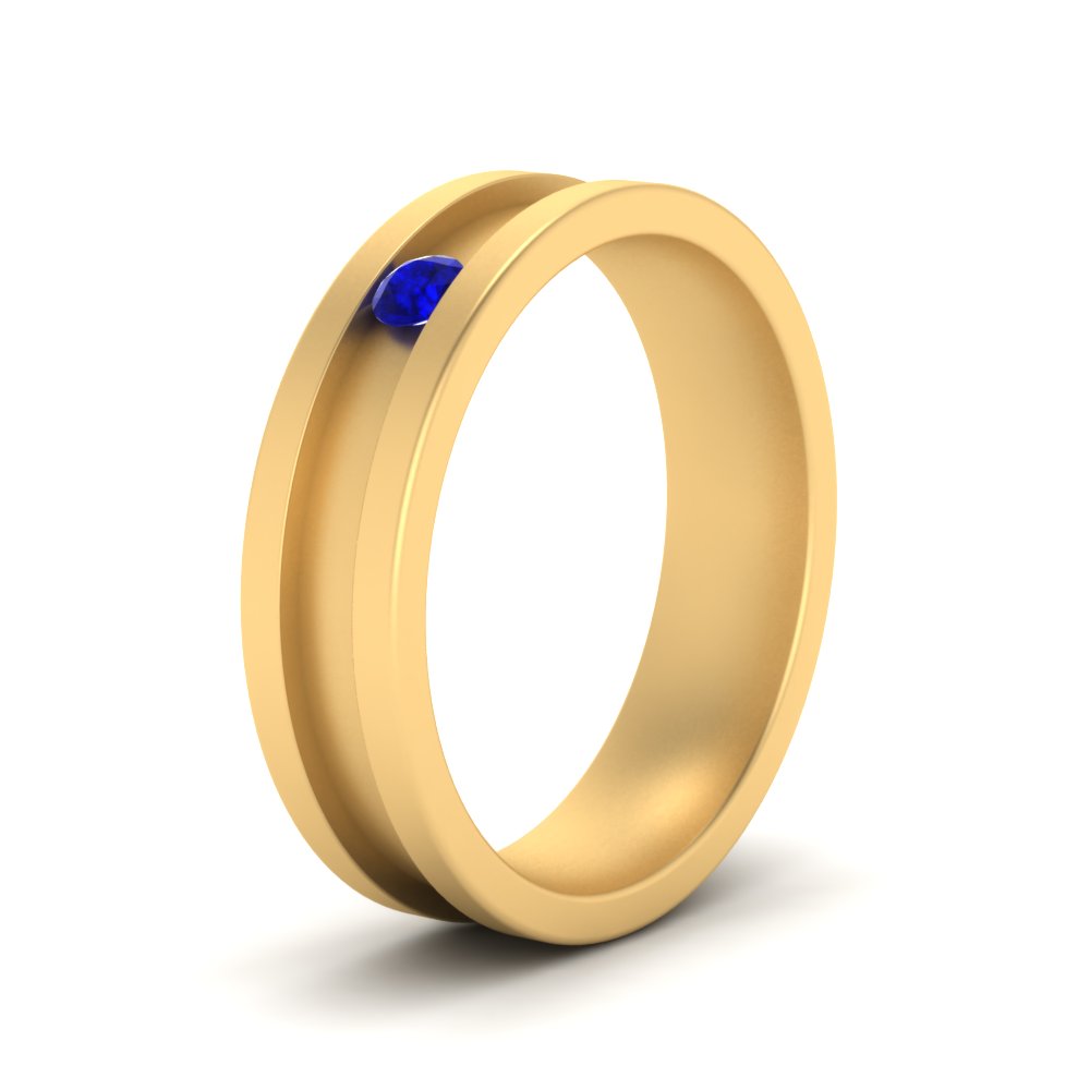 Single Stone Mens Promise Ring