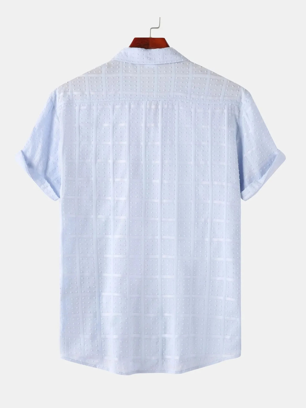 Men's Casual Short Sleeve Button-Down Shirt