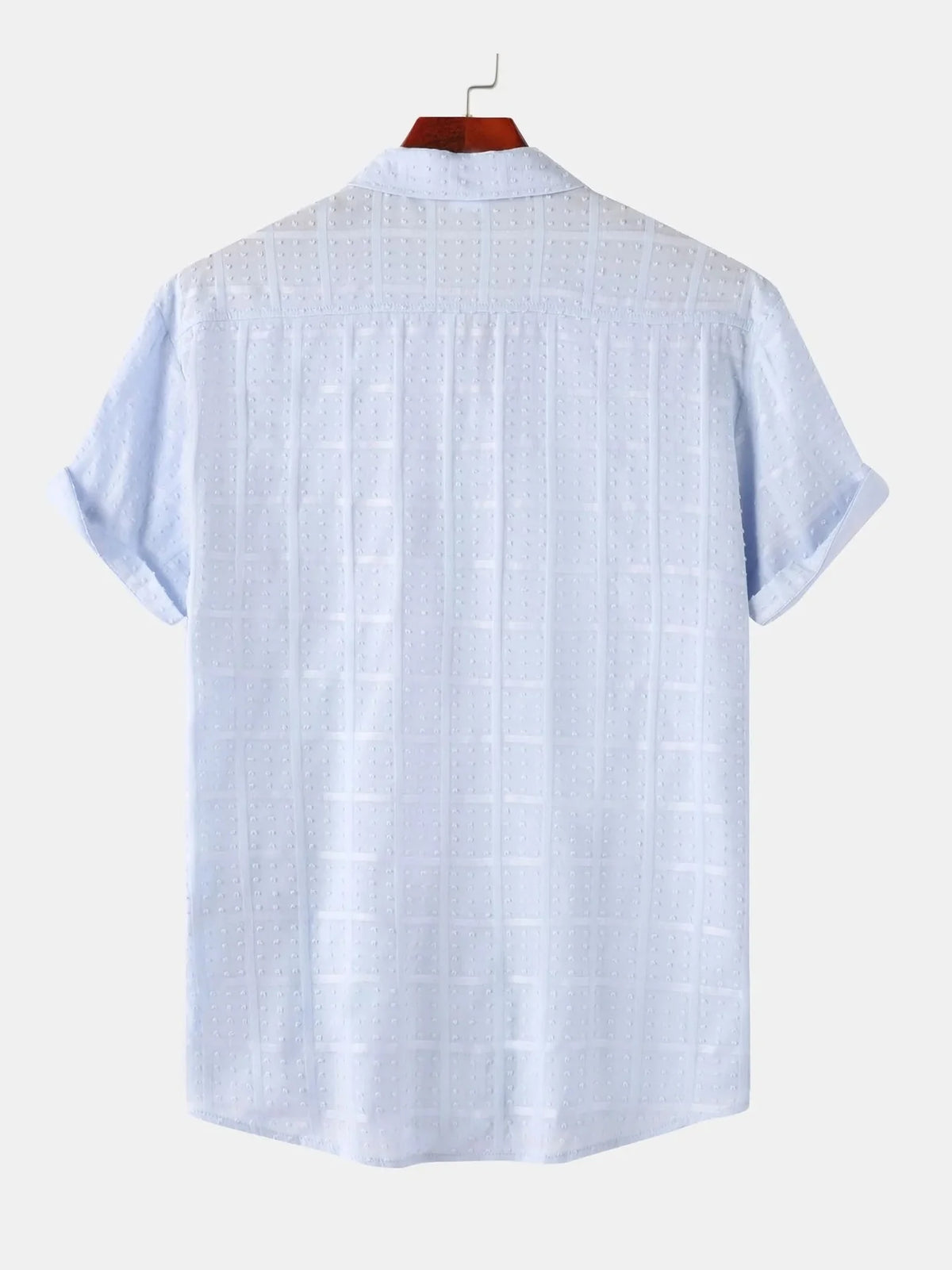 Men's Casual Short Sleeve Button-Down Shirt