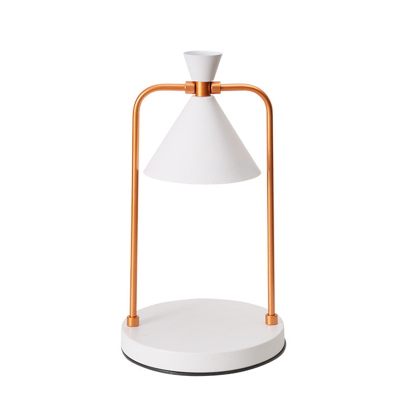 Aromatherapy desktop retro melting candle simple desk lamp bedroom dimmable melting wax lamp iron art fragrance night light