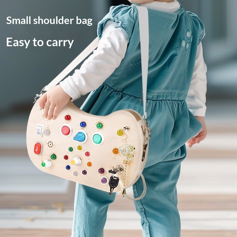 Wooden LED Activity Board with Shoulder Strap