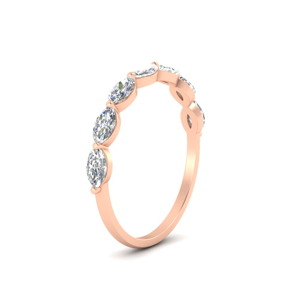 7 Stone Marquise East West 1 Carat Band