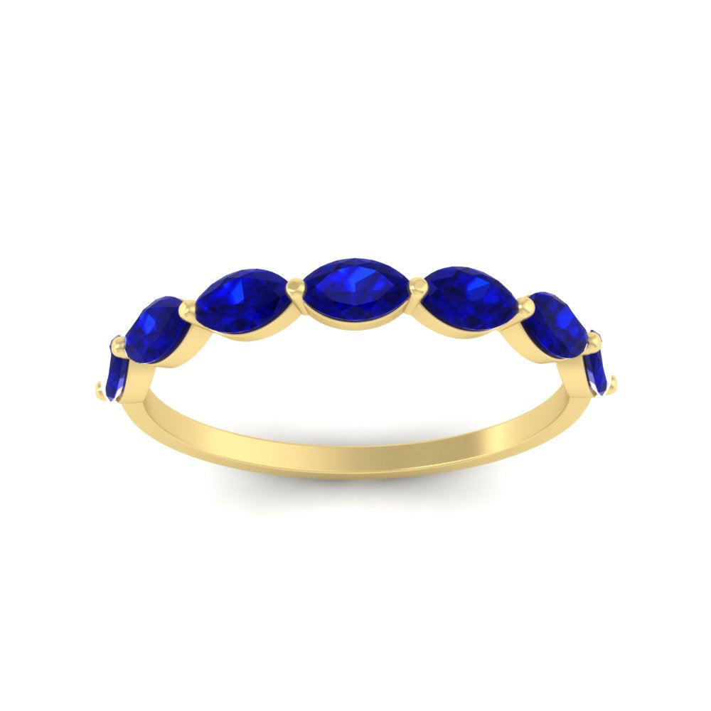 7 Stone Marquise East West 1 Carat Band